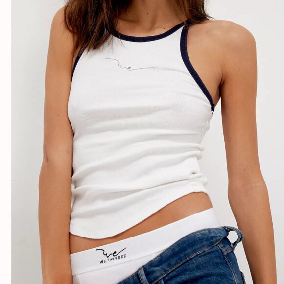 #42 NWT Free People We The Free We Tank in Ivory - Picture 1 of 9